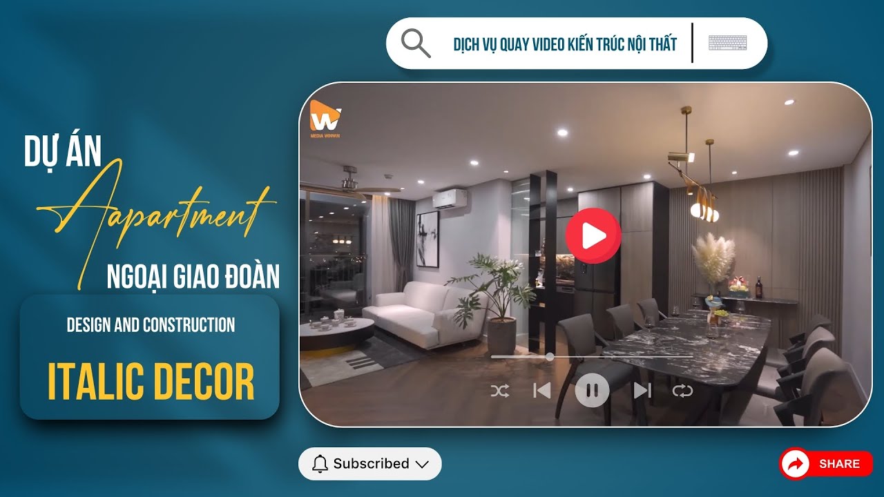 Quay video nội thất căn hộ chung cư tại Khu Ngoại Giao Đoàn, Hà Nội - Media WinWin